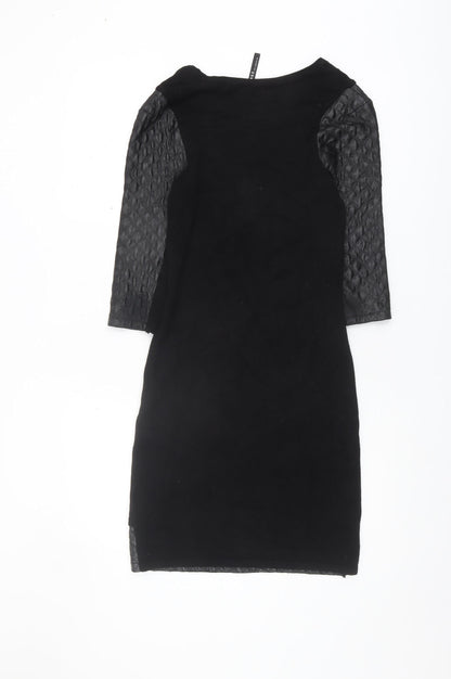 Guess Women's Black Dress S 3/4 Sleeve