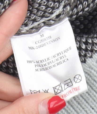 Womens UK Size M Brave Soul Grey Pullover Jumper