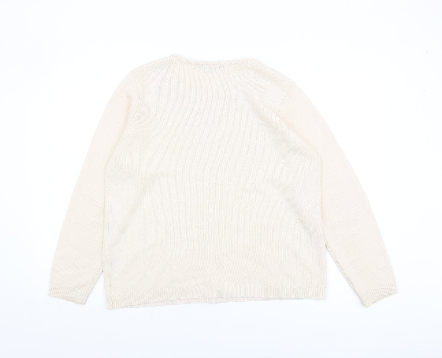 Womens UK Size M Honor Millburn Beige Pullover Jumper