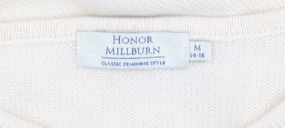 Womens UK Size M Honor Millburn Beige Pullover Jumper