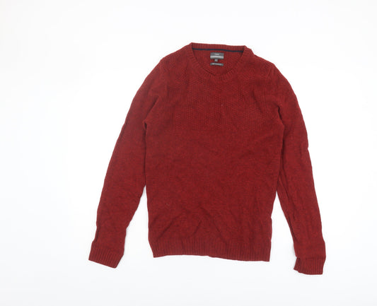 Next Men's Red XS Wool Pullover Jumper