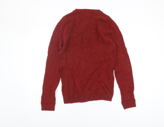 Next Men's Red XS Wool Pullover Jumper
