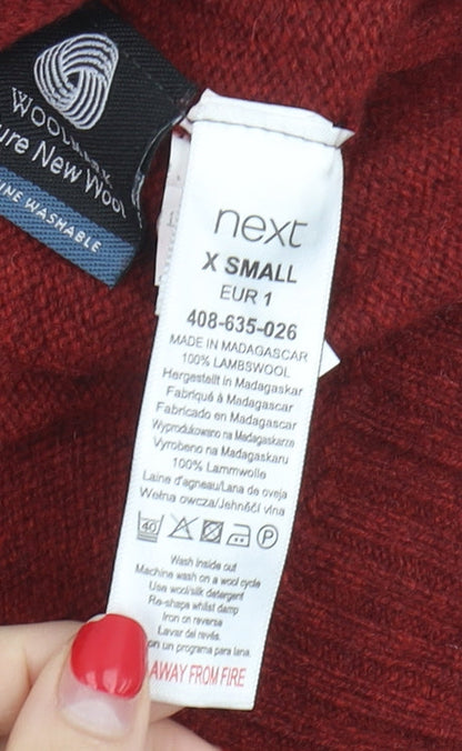 Next Men's Red XS Wool Pullover Jumper