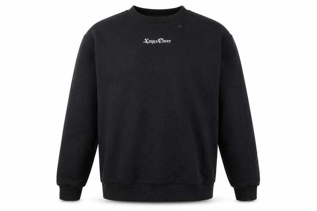 Mens UK Size M ASOS DESIGN Black Pullover Sweatshirt