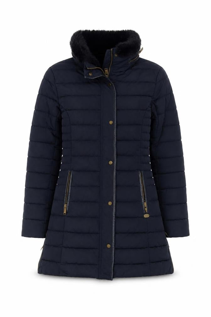 Womens UK Size 10 Firetrap Blue Puffer Jacket