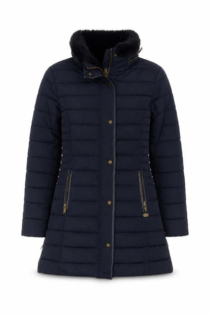 Womens UK Size 10 Firetrap Blue Puffer Jacket