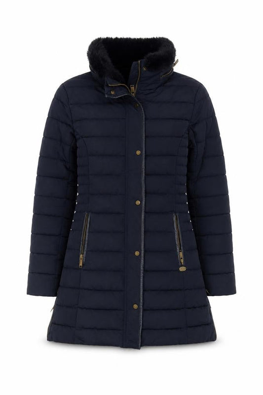 Womens UK Size 10 Firetrap Blue Puffer Jacket
