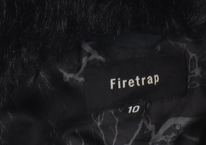 Womens UK Size 10 Firetrap Blue Puffer Jacket