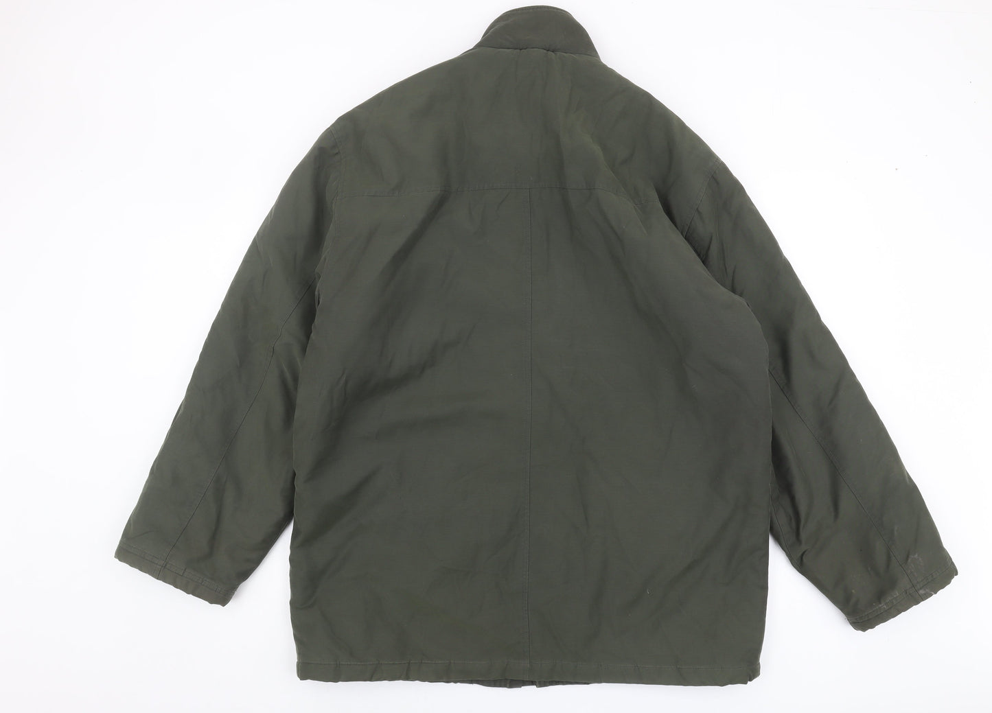 Wolsey Men's Green Cotton Mid-Length Coat M