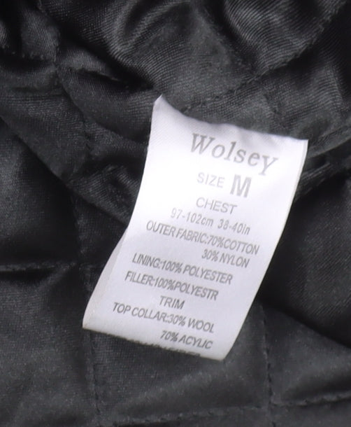 Wolsey Men's Green Cotton Mid-Length Coat M