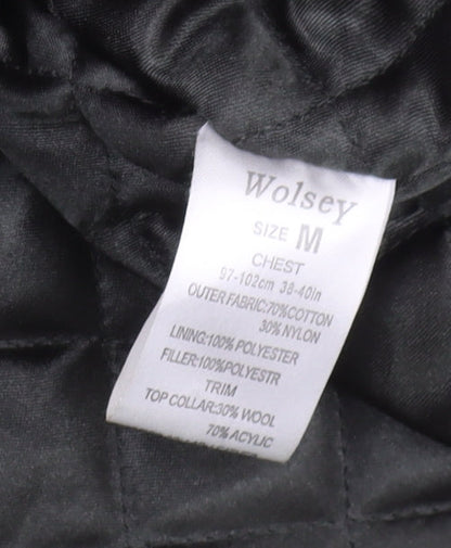 Wolsey Men's Green Cotton Mid-Length Coat M