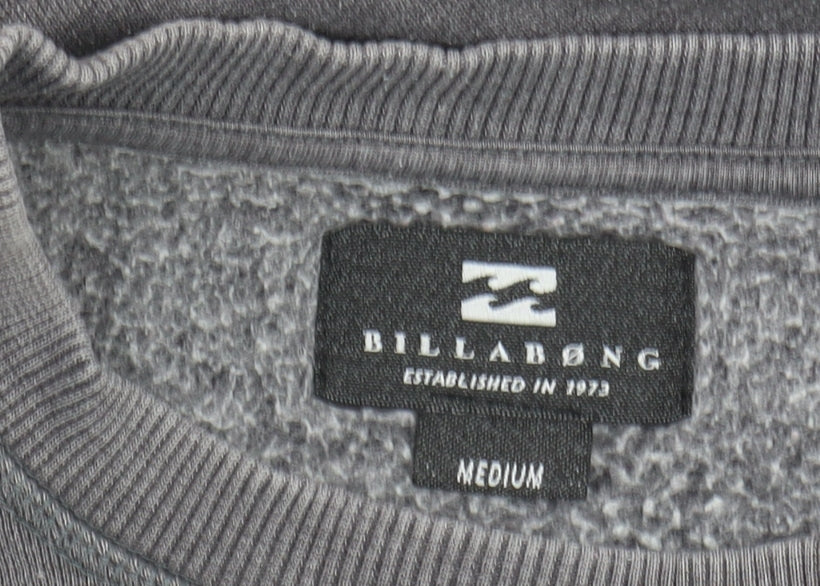 Mens UK Size M Billabong Grey Pullover Sweatshirt