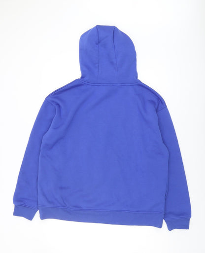 Unisex Adults UK Size L Disney Blue Hoodie Hoodie