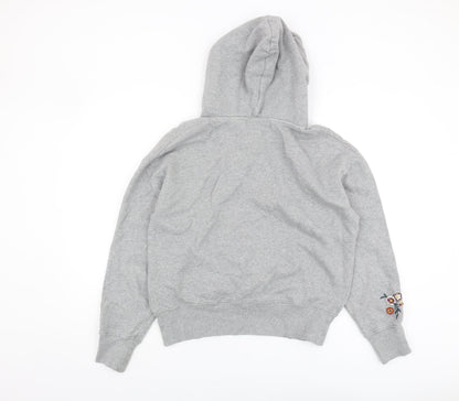 Superdry Women's Grey Pullover Hoodie Size 12