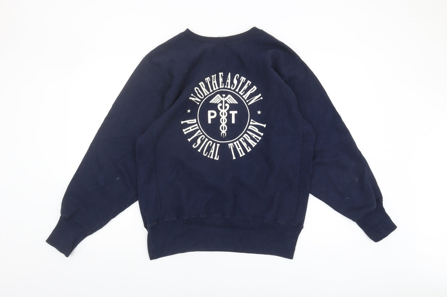 Mens UK Size L Champion Blue Pullover Sweatshirt