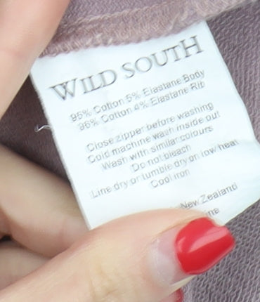 Wild South Women's Purple Full Zip Cotton Jacket Size 12