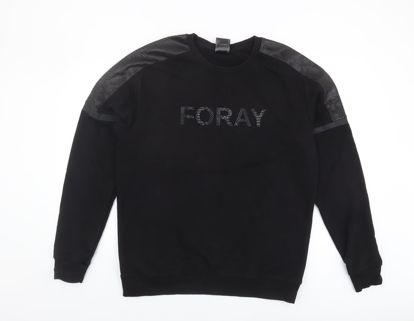 Foray Men's XL Black Sweatshirt Pullover Crew Neck