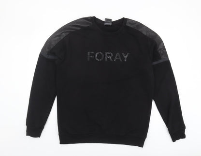 Foray Men's XL Black Sweatshirt Pullover Crew Neck