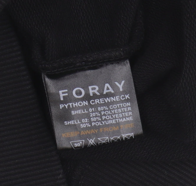 Foray Men's XL Black Sweatshirt Pullover Crew Neck