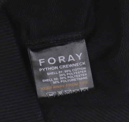 Foray Men's XL Black Sweatshirt Pullover Crew Neck