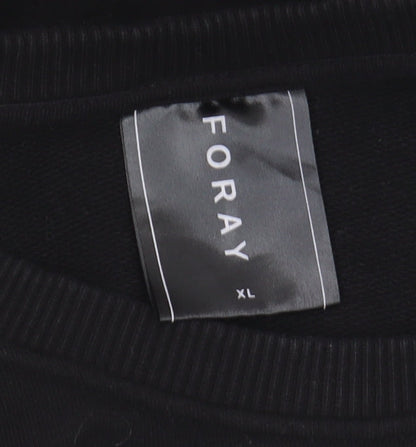 Foray Men's XL Black Sweatshirt Pullover Crew Neck