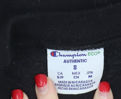 Unisex Adults UK Size S Champion Black Pullover Sweatshirt