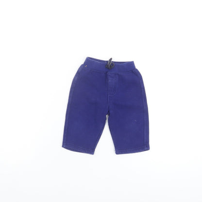 Ralph Lauren Unisex Blue Jogger Trousers 6-9 Months Cotton