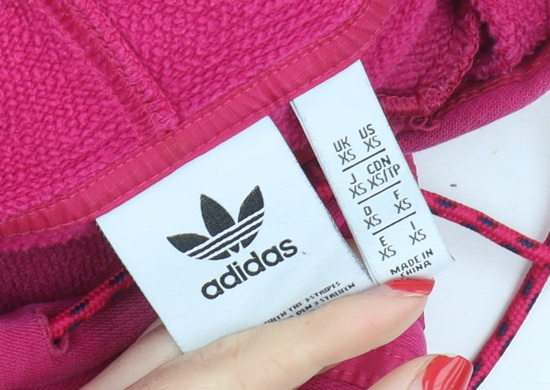 Adidas Women's Pink Pullover Hoodie XS