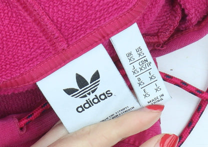 Adidas Women's Pink Pullover Hoodie XS