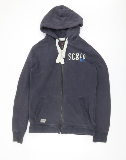 Mens UK Size M SoulCal & Co Blue Full Zip Hoodie