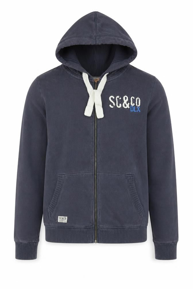 Mens UK Size M SoulCal & Co Blue Full Zip Hoodie