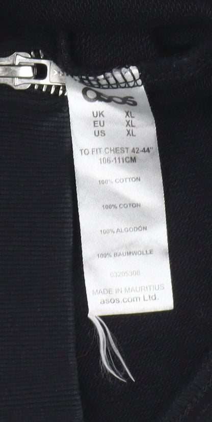 Mens UK Size XL ASOS Black Pullover Sweatshirt