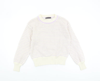Womens UK Size S Marks and Spencer Ivory Pullover Jumper