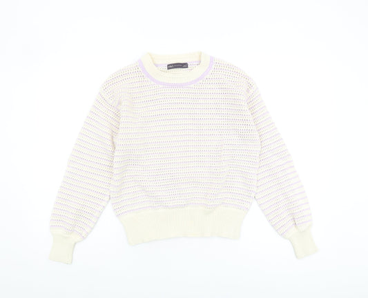 Womens UK Size S Marks and Spencer Ivory Pullover Jumper