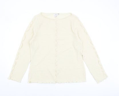 Womens UK Size 20 Marks and Spencer Ivory Basic Blouse