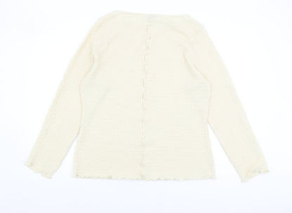 Womens UK Size 20 Marks and Spencer Ivory Basic Blouse