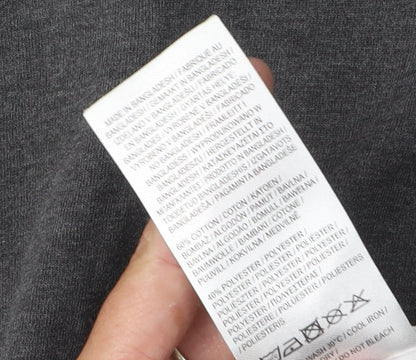 Slazenger Men's Grey Crew Neck T-Shirt, M, Short Sleeve