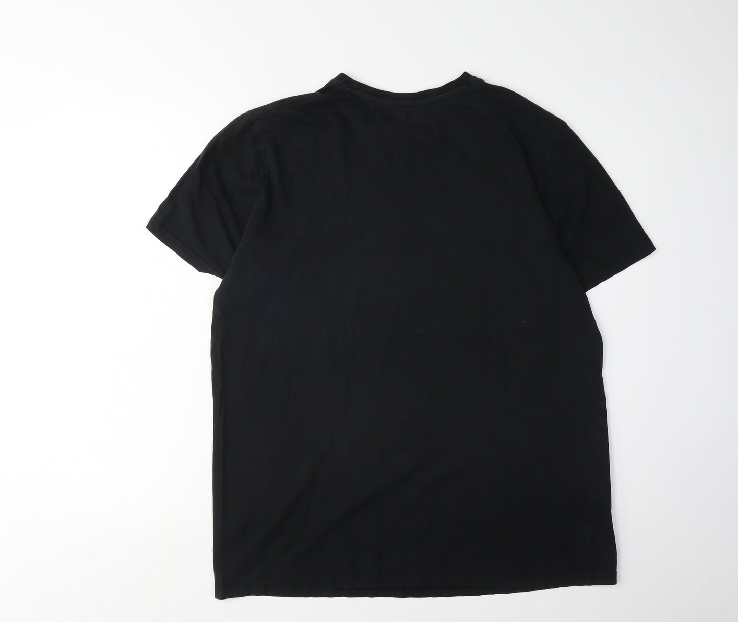 Mens UK Size L Difuzed Black  T-Shirt