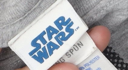 Star Wars Men's Grey Darth Vader Graphic T-Shirt, Size L