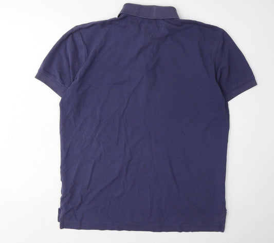 Tommy Hilfiger Men's Blue Polo L Cotton Casual Classic