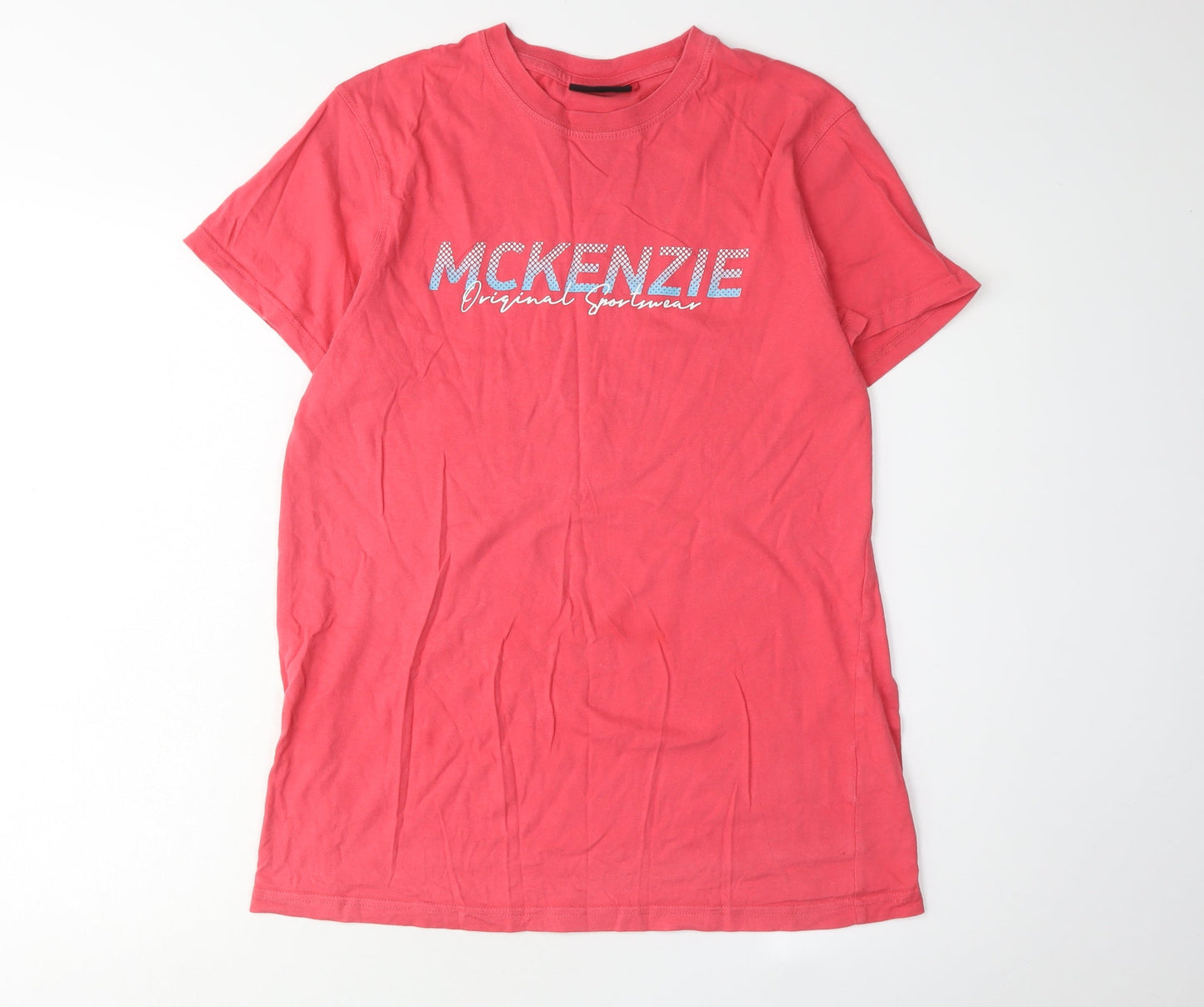 McKenzie Men's Red Crew Neck T-Shirt S