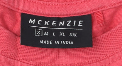 McKenzie Men's Red Crew Neck T-Shirt S