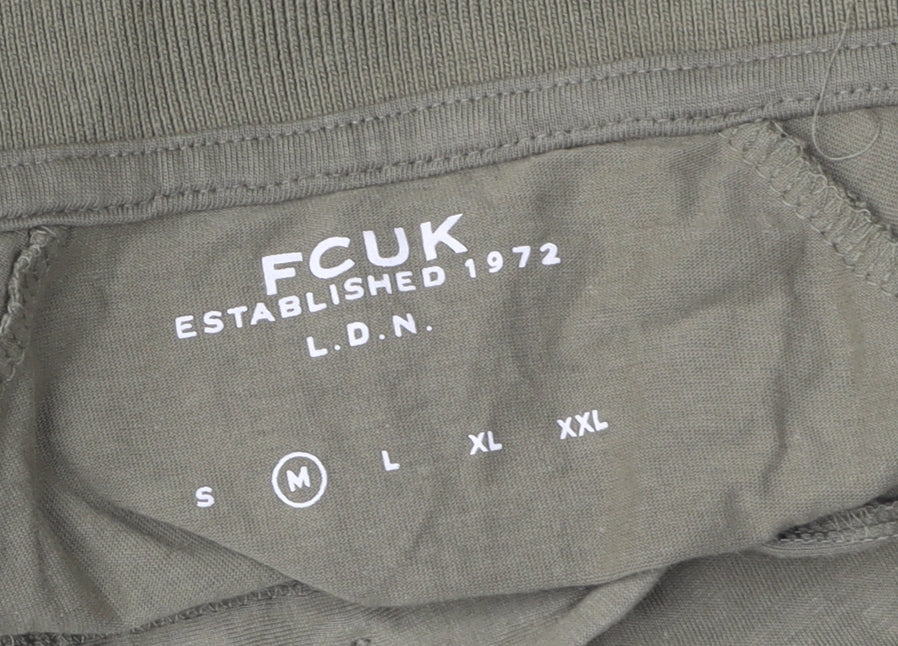 French Connection Men's Green Polo Shirt - M