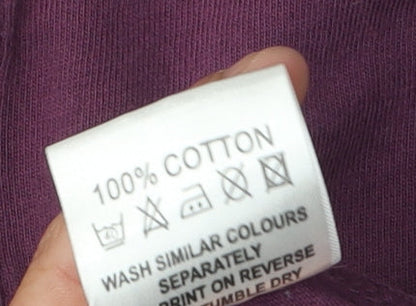 Lonsdale Mens XL Purple Striped Polo Shirt