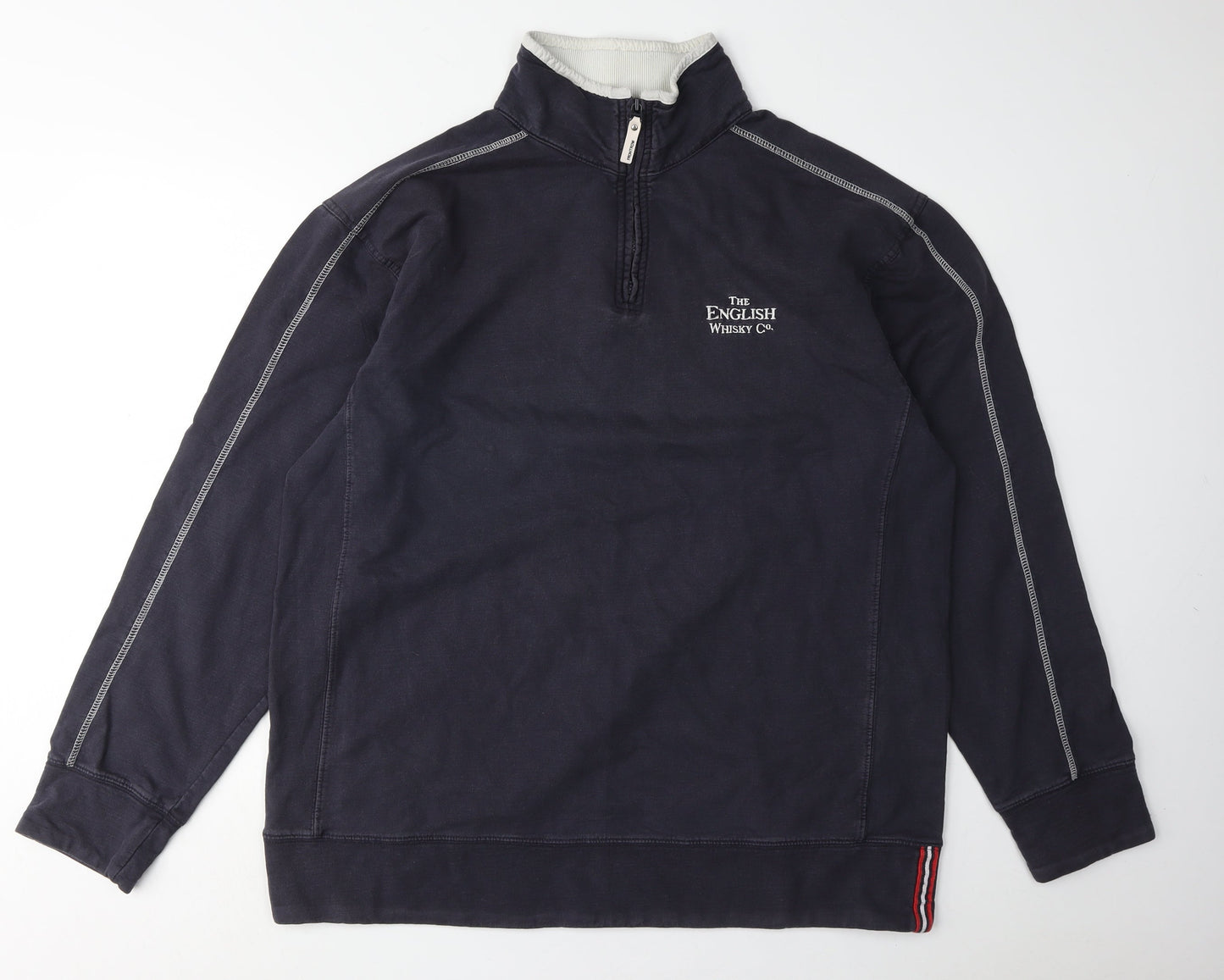 Front Row Men's Blue 1/4 Zip Sweatshirt XL