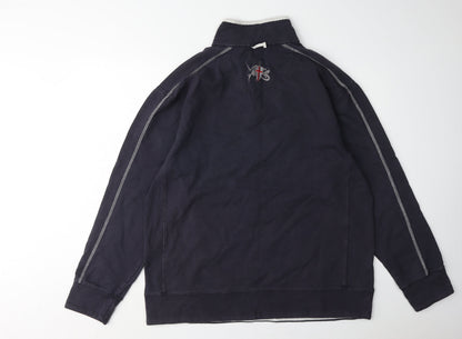 Front Row Men's Blue 1/4 Zip Sweatshirt XL