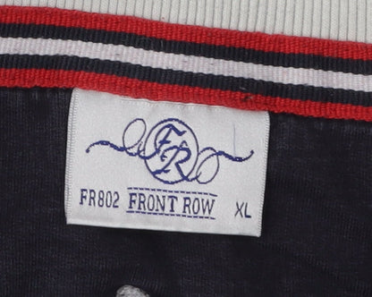 Front Row Men's Blue 1/4 Zip Sweatshirt XL