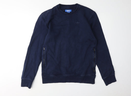 Adidas Blue Men's Sweatshirt Size S