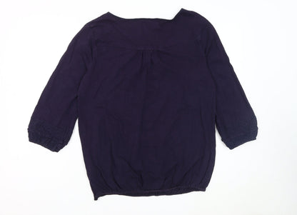 Womens UK Size 14 Rocha John Rocha Blue Basic Blouse