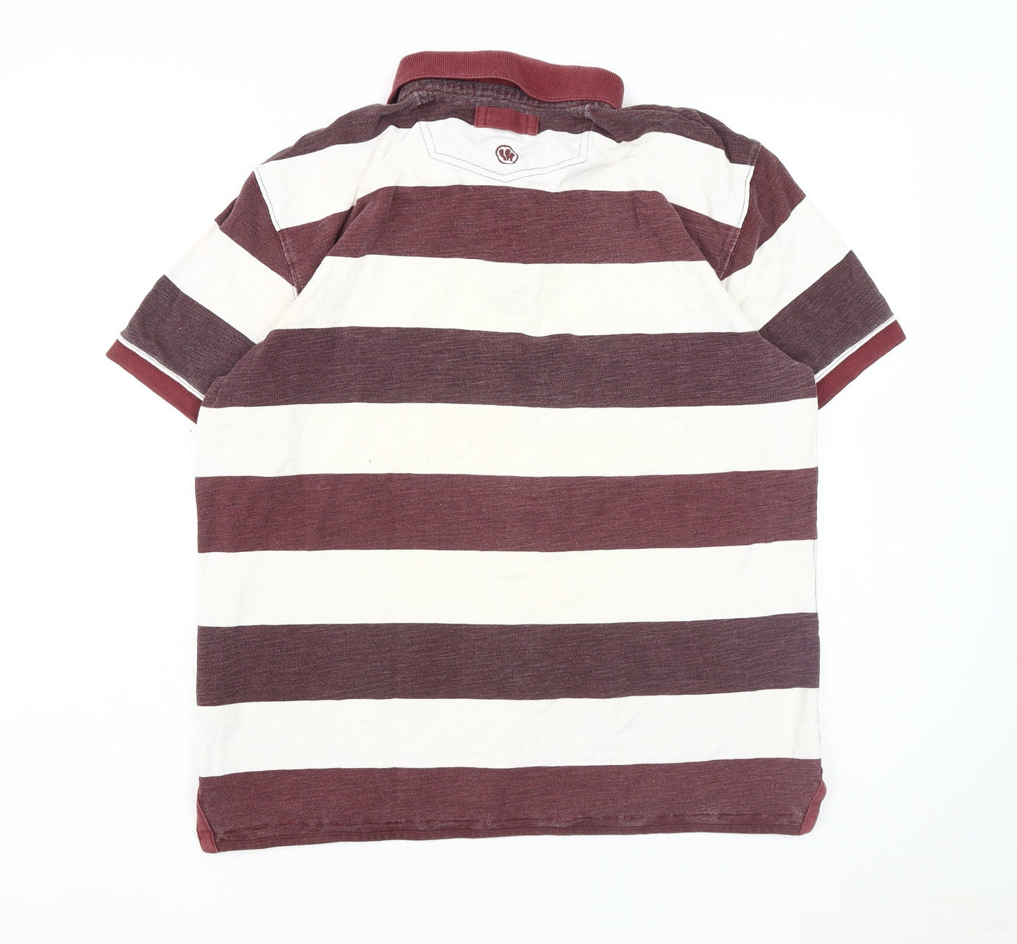 FatFace Men's M Multicoloured Striped Polo Shirt